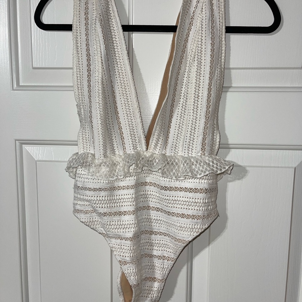 Nightcap White Lace One-Piece Swimsuit